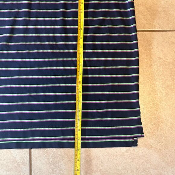 FootJoy FJ Polo Mens‎ Size L Shirt Striped Performance Spandex Golf Activewear - Picture 5 of 6
